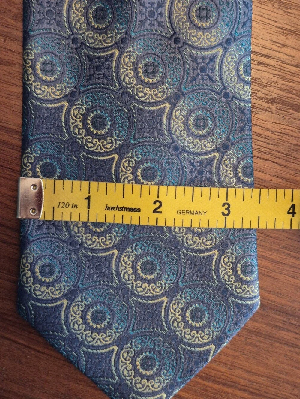 Nicole Miller Iridescent blue green tie